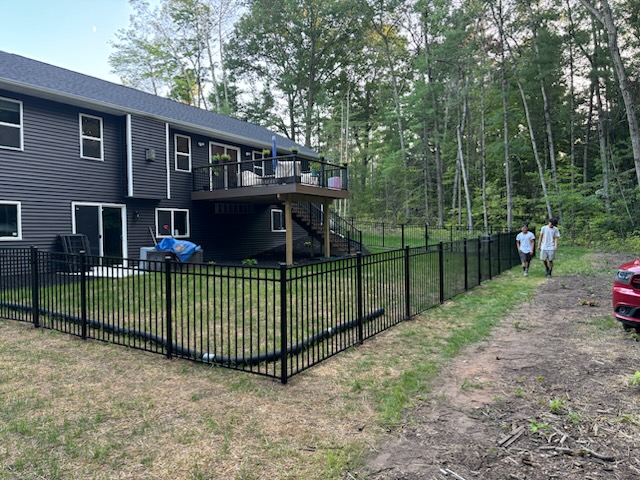 New aluminum fence installed by Finest Fencing LLC